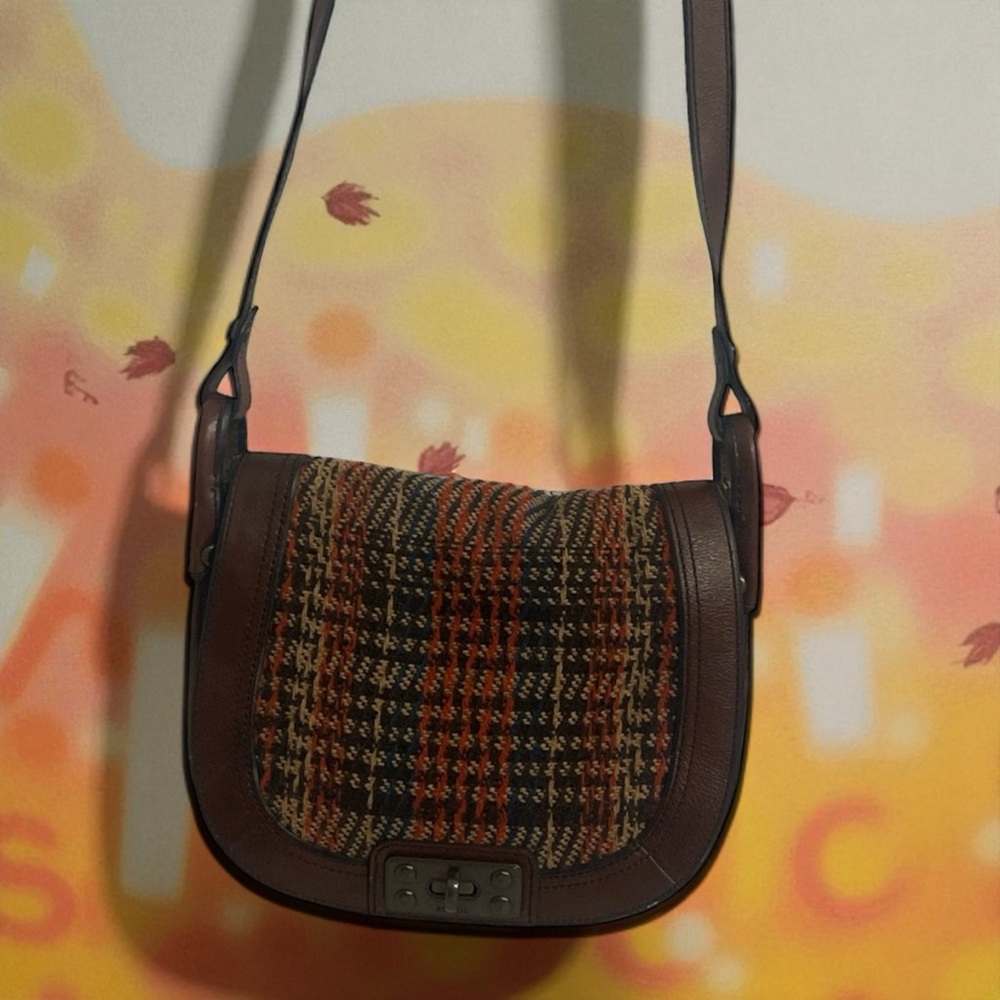 Brown Plaid Women's Bag